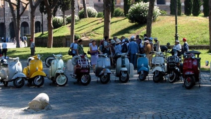 Roma en Vespa