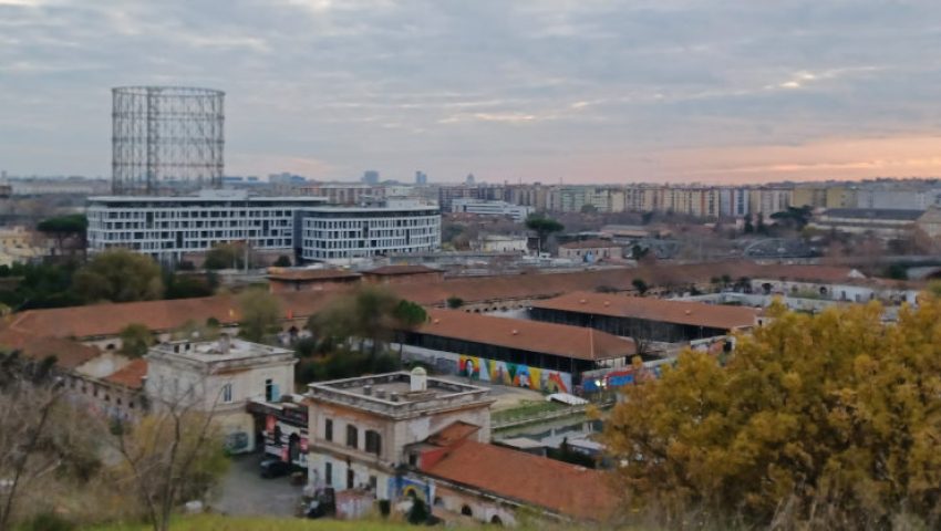 vista ostiense desde testaccio